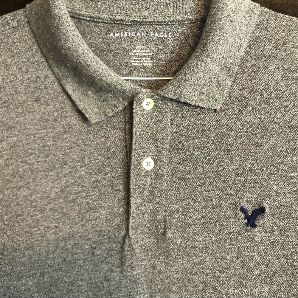 American Eagle collared polo style shirt Large